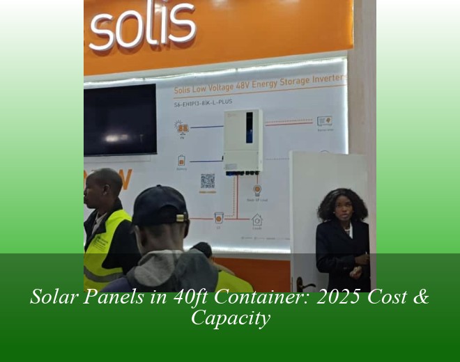 Solar Panels in 40ft Container: 2025 Cost & Capacity
